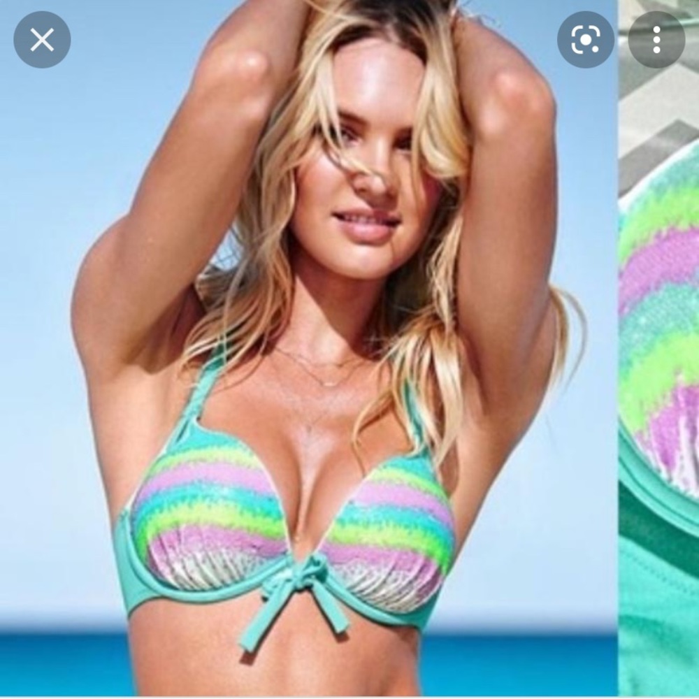 Victorias Secret Bombshell Sequin Bikini Top